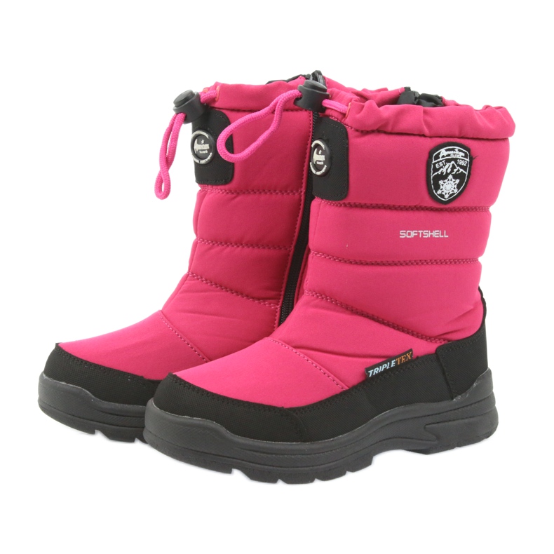 American Club Botas americanas de inverno com membrana 801SB preto rosa 3
