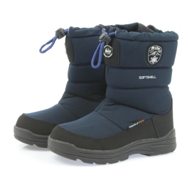 American Club Sapatos com membrana azul marinho americano 801SB preto 3