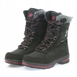 American Club Botas de neve softshell pretas com membrana SN19 / 20 americana preto rosa cinza 3