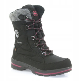 American Club Botas de neve softshell pretas com membrana SN19 / 20 americana preto rosa cinza 1