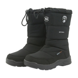 American Club Botas de neve americanas 801SB pretas com membrana preto 3