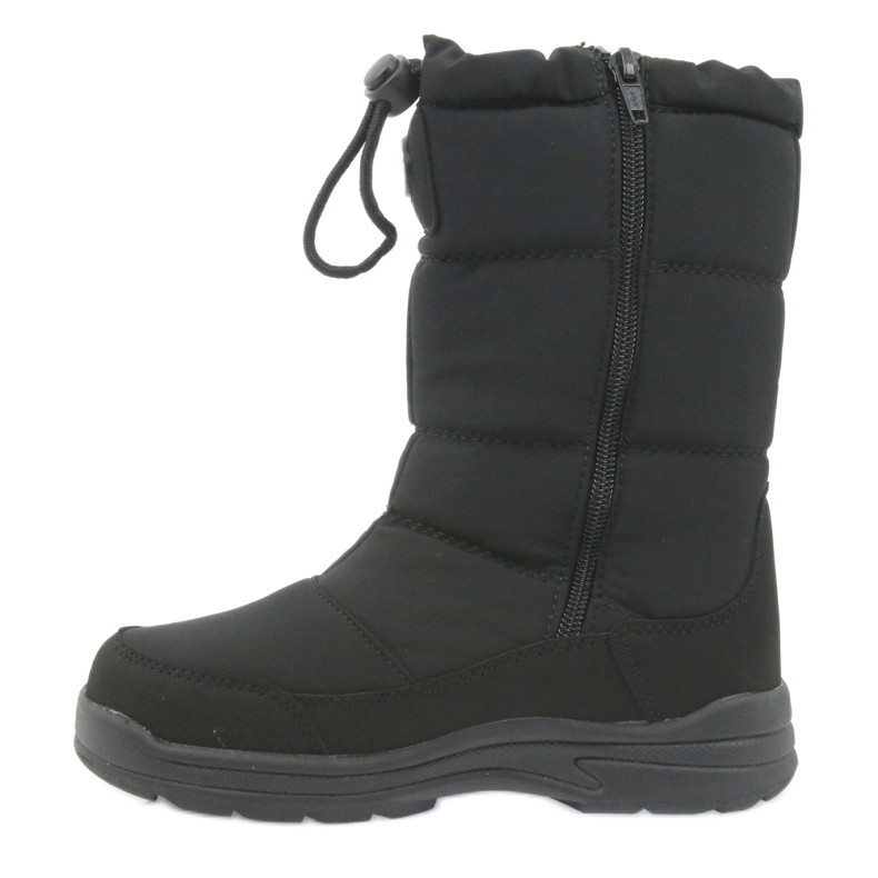 American Club Botas de neve americanas 801SB pretas com membrana preto 2