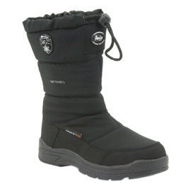 American Club Botas de neve americanas 801SB pretas com membrana preto 1