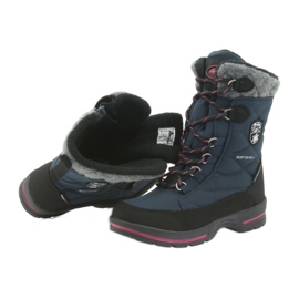 American Club Botas de neve com membrana de granato americana 801SB preto azul marinho 4