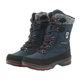 American Club Botas de neve com membrana de granato americana 801SB preto azul marinho 3