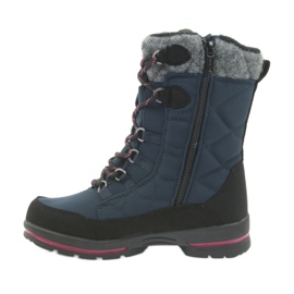 American Club Botas de neve com membrana de granato americana 801SB preto azul marinho 2