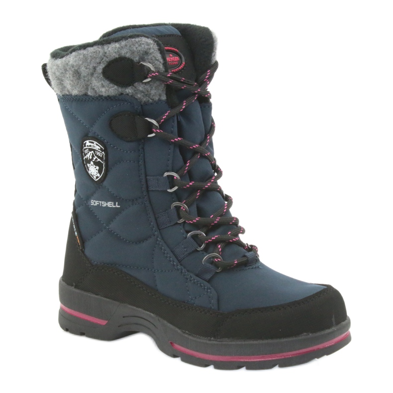 American Club Botas de neve com membrana de granato americana 801SB preto azul marinho 1