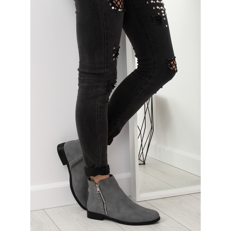 Botas Jodhpur cinza para mulheres 0-257 cinza 1