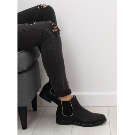 Botas pretas Chelsea para mulheres 1003-PA pretas preto 2
