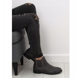 Botas cinza Chelsea para mulheres 1003-PA cinza 2