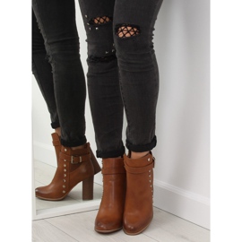 Botas de salto alto camelo 88073 marrom 1