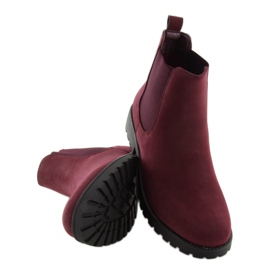 Botas femininas marrom SP16 WINE-RED vermelho 1