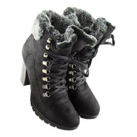 Botas pretas de salto alto N501 pretas preto 2