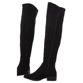 Botas acima do joelho pretas 7552-PG pretas preto 2