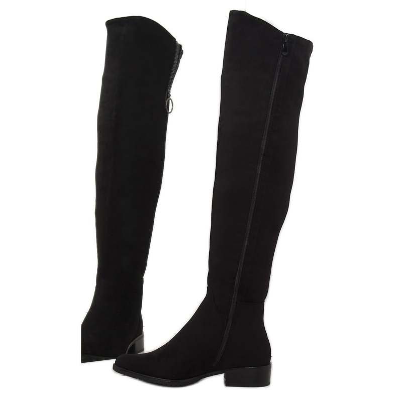 Botas acima do joelho pretas 7552-PG pretas preto 2