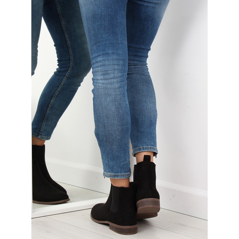 Botas pretas Chelsea para mulheres LJ111 Nero preto 1