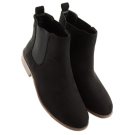 Botas pretas Chelsea para mulheres LJ111 Nero preto 2