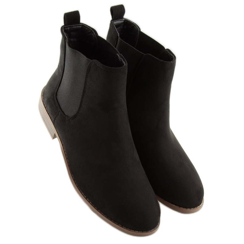 Botas pretas Chelsea para mulheres LJ111 Nero preto 2