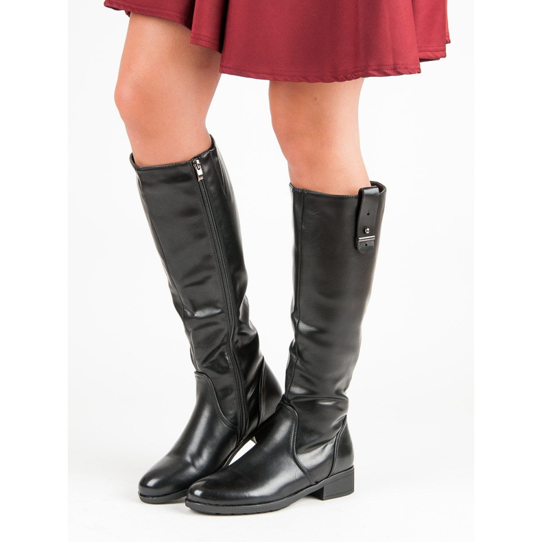 Filippo Botas rasteiras clássicas preto 1