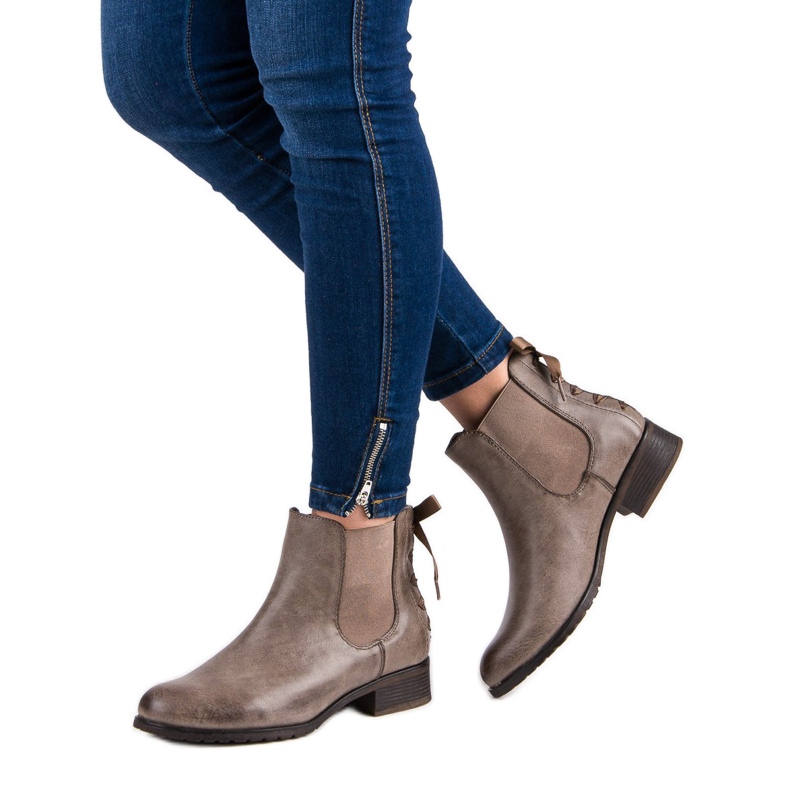 Kayla Botas chelsea castanho multicolorido 2