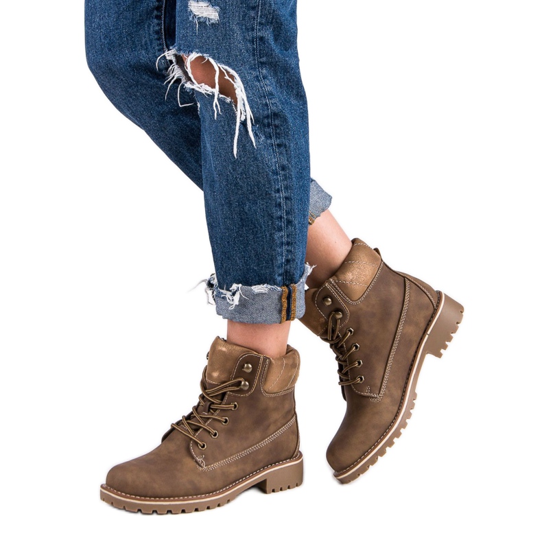 Super Me Knotted Trappers marrom 2