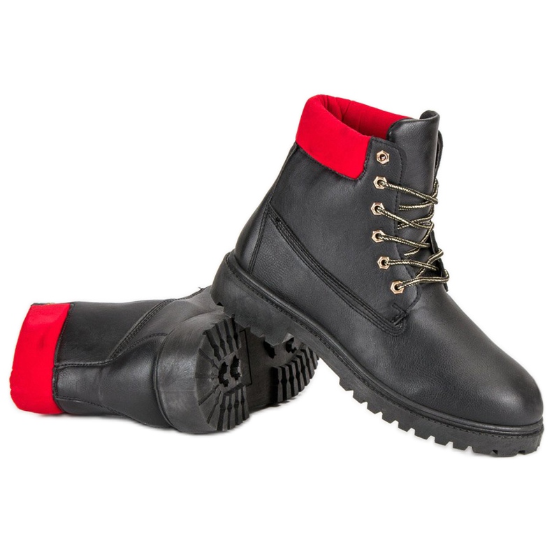 Lemax Botas de amarrar preto 2