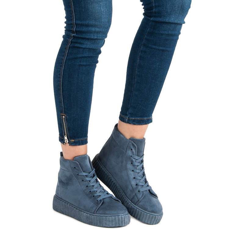 Wilady Tênis no tornozelo azul 1