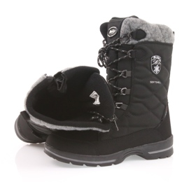 American Club Botas de neve com membrana americana 702SB, pretas preto cinza 4