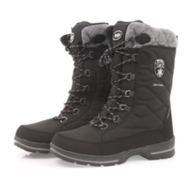 American Club Botas de neve com membrana americana 702SB, pretas preto cinza 3