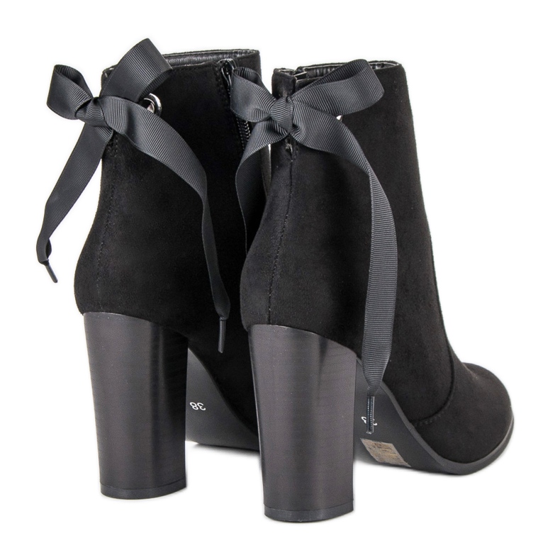 Super Mode Botas elegantes no poste preto 1