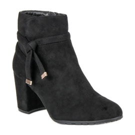 Botins de camurça preta preto 1
