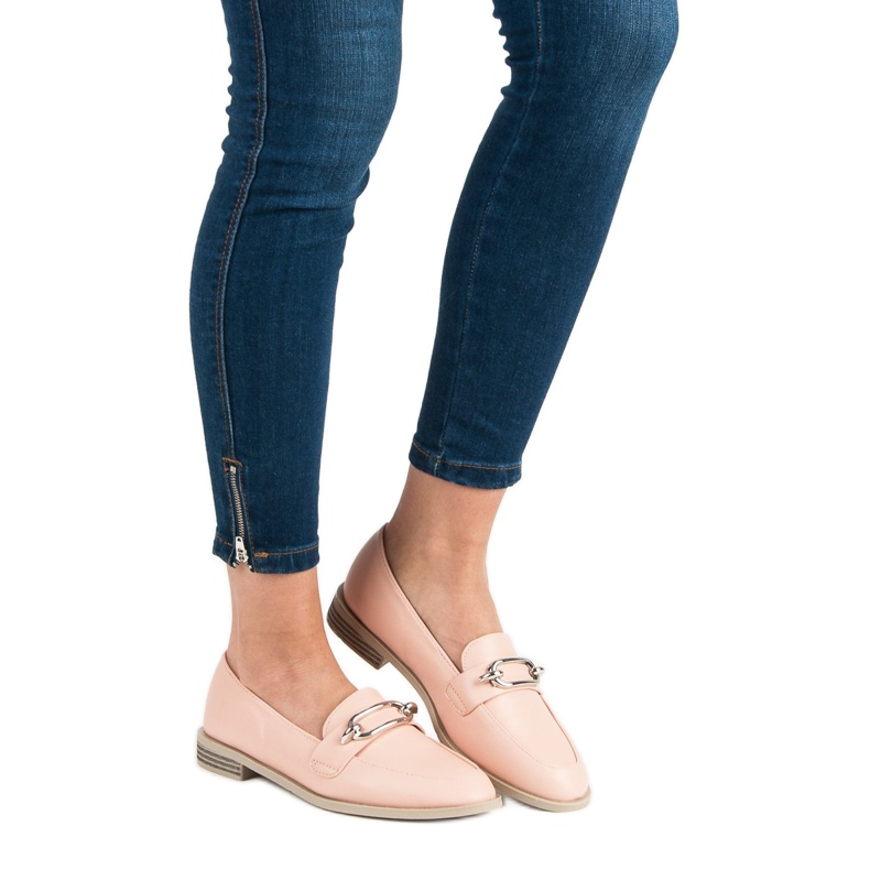 Super Me Mocassins de pó rosa 1