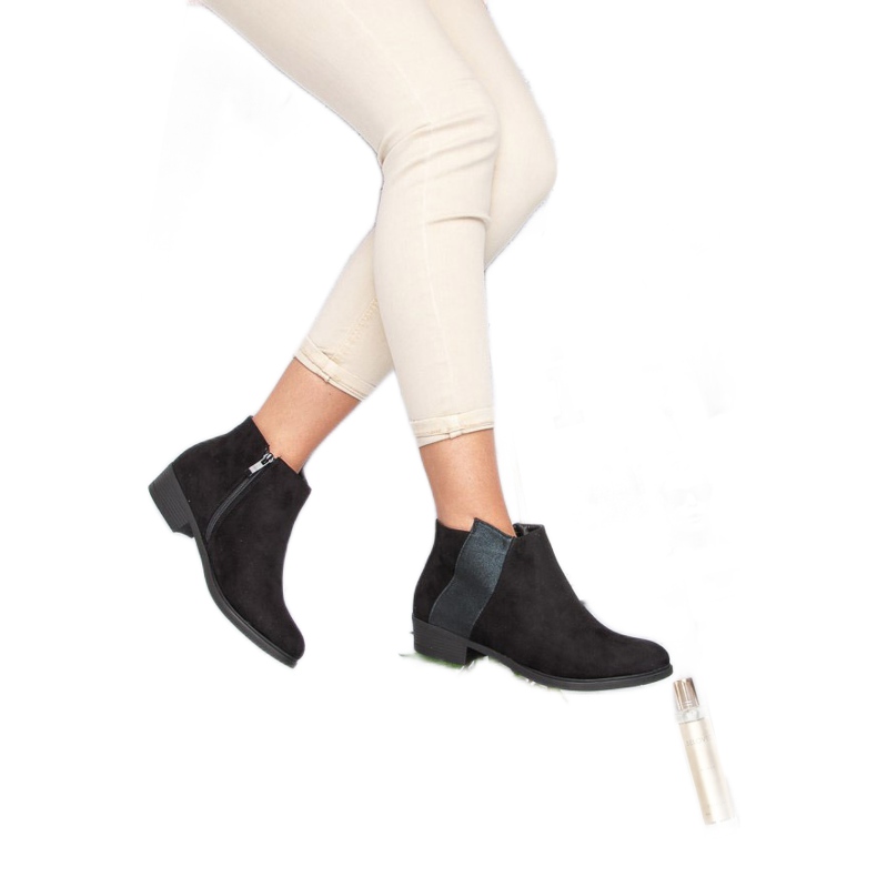 Janessa Botas Clássicas Pretas preto 1