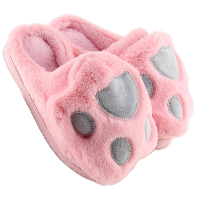 Chinelos femininos rosa e cinza DD93 W.PINK 1