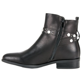 Super Mode Botas com pérolas preto 2