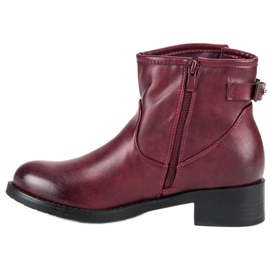 Super Me Botas Borgonha Casuais vermelho 1