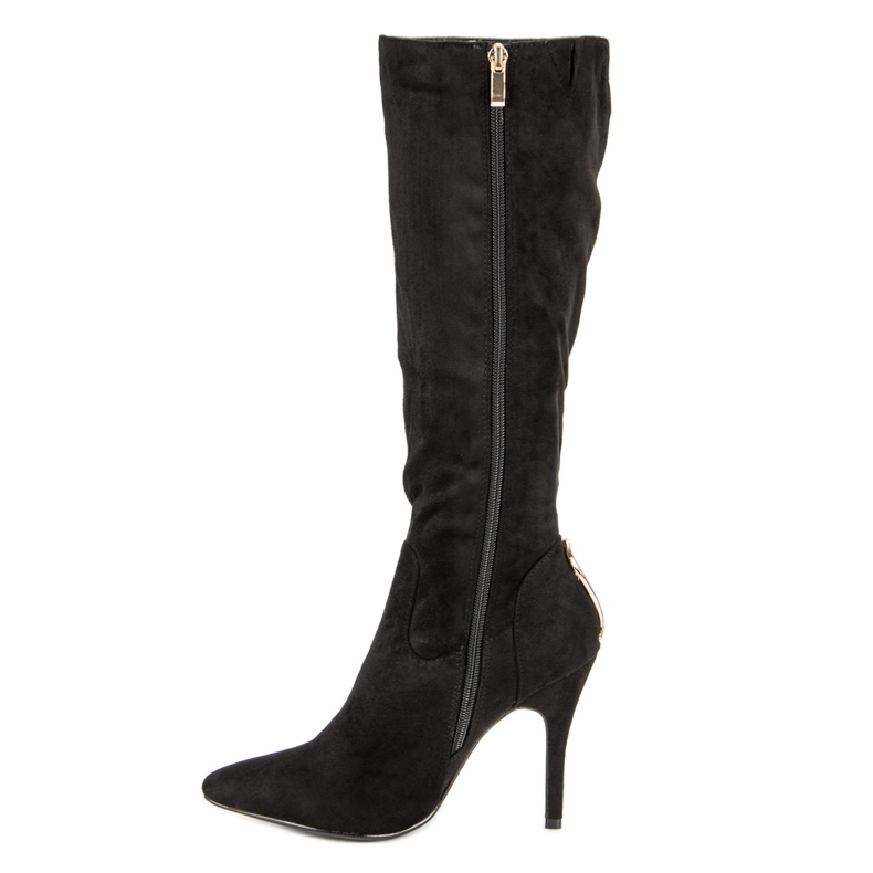 Cm Paris Botas sexy de salto alto preto 2