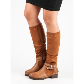 Super Me Botas de andar de camelo castanho 2