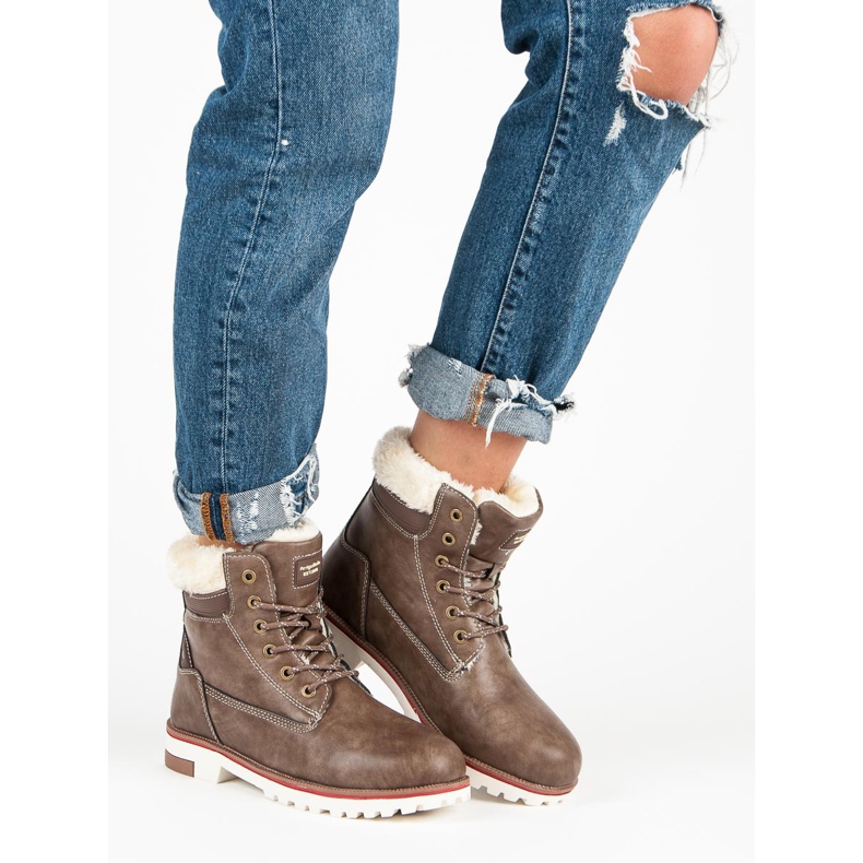 Arrigo Bello Caçadores de inverno quente marrom 1