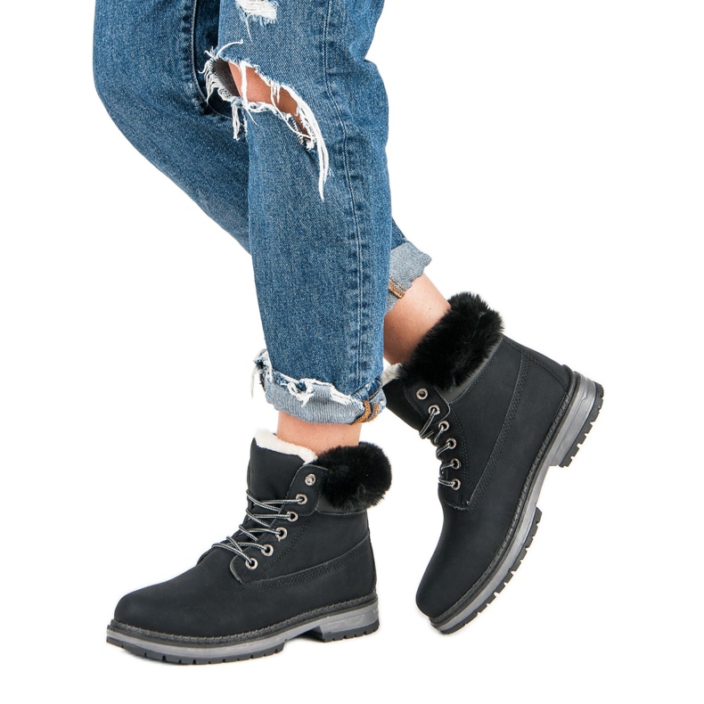 Fgm Paris Caçadores pretos com pelo 2