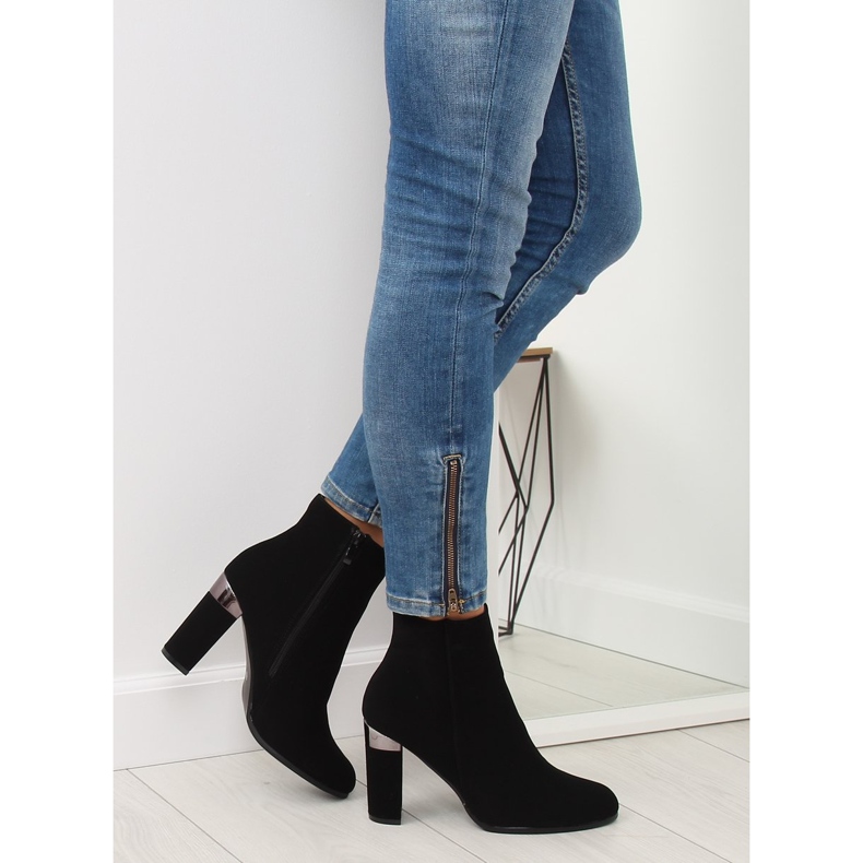 Botas pretas de salto alto 266-10 pretas preto 2