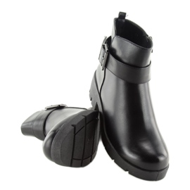 Botas pretas com sola grossa 9996-1 Pretas preto 2