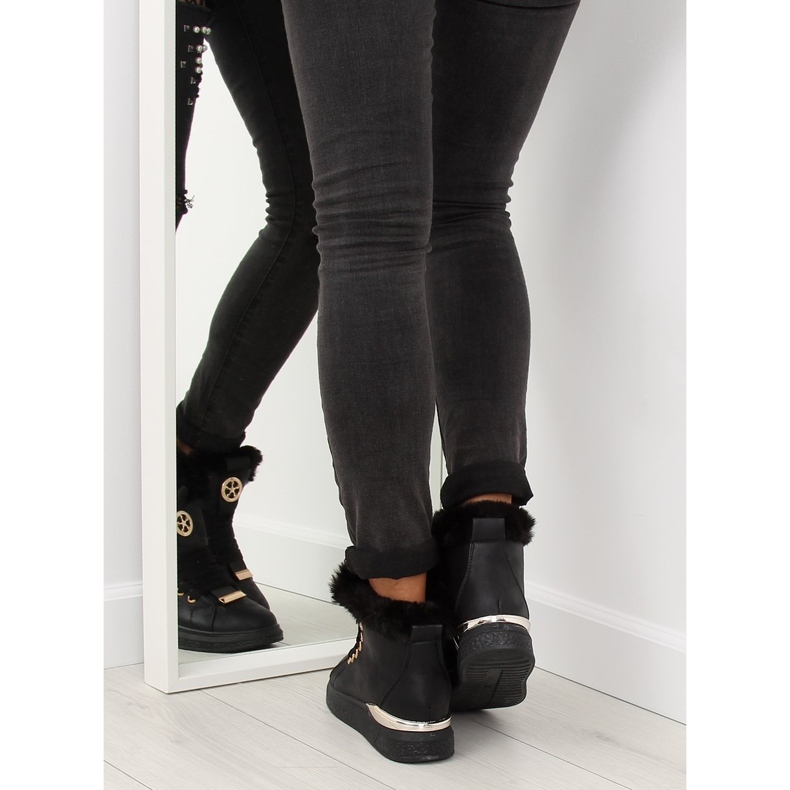 Tênis com isolamento preto F506 preto 1