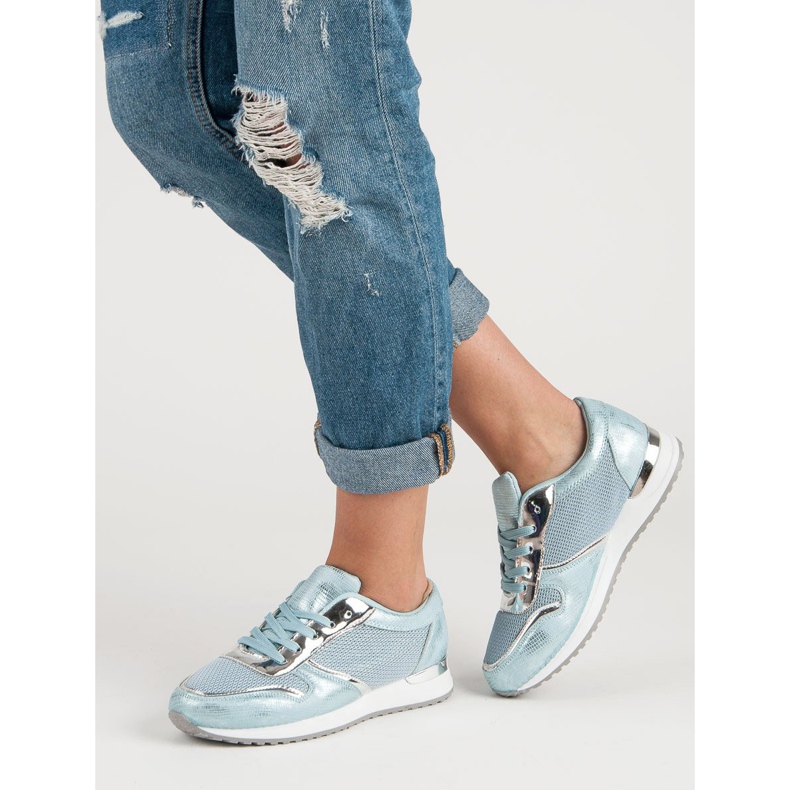 Calçados esportivos da moda azul 2