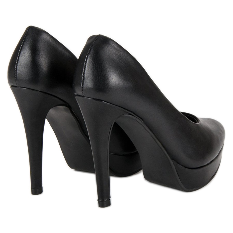 J. Star Saltos plataforma sensuais preto 2