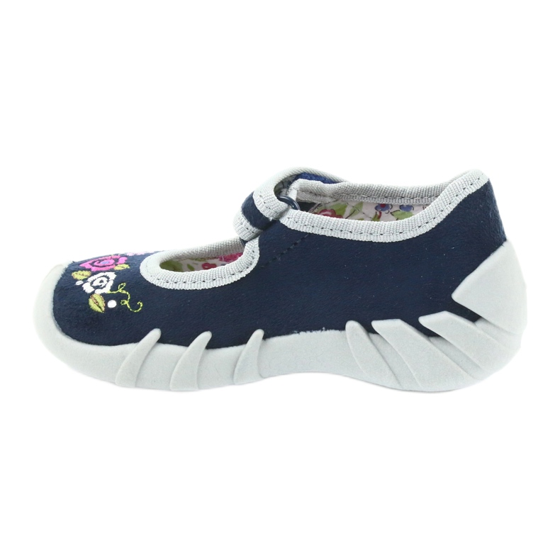 Sapatos infantis Befado chinelos de bailarina 109P170 cinza azul marinho 2