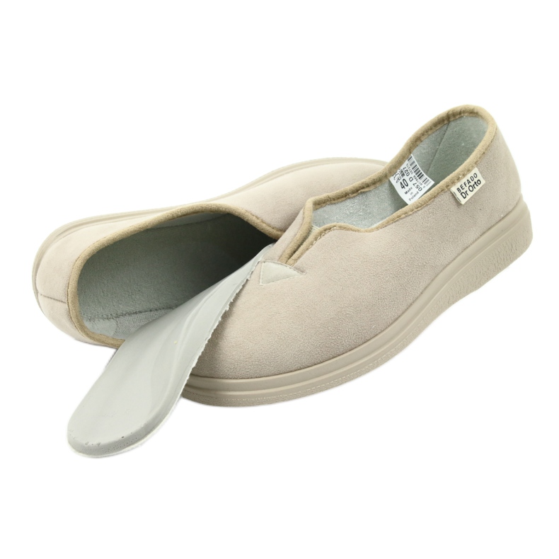 Sapatos femininos Befado pu 057D027 castanho 4