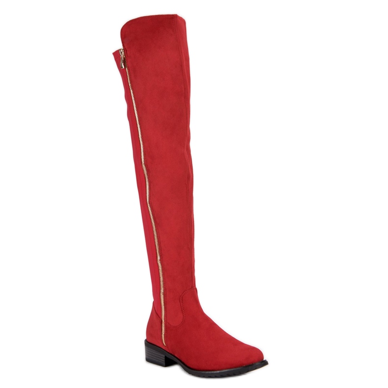 Seastar Botas vermelhas com zíper vermelho 2