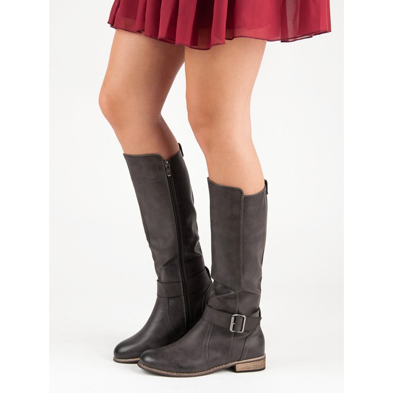 Botas de equitação clássicas cinza 2 Botas de equitação clássicas cinza 2