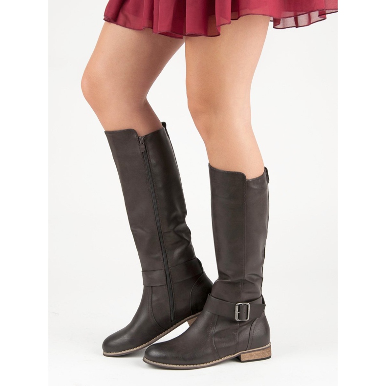 Botas de equitação clássicas cinza 1 Botas de equitação clássicas cinza 1